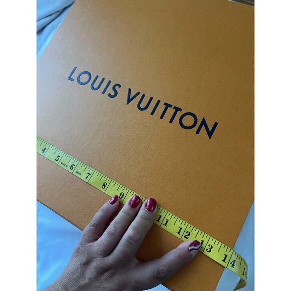 Louis Vuitton Empty Gift Box Orange Brown 13.5" x 14" x 5.5" - Picture 3 of 12